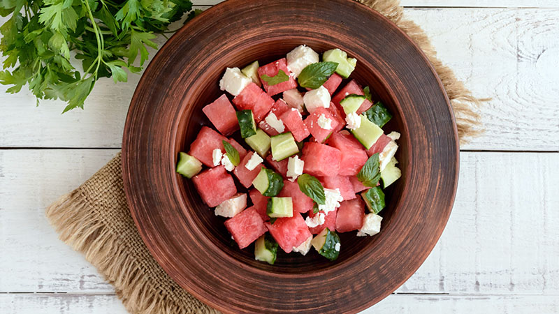 Arugula Watermelon Feta Salad